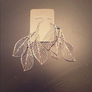 Silver Leaf Earrings